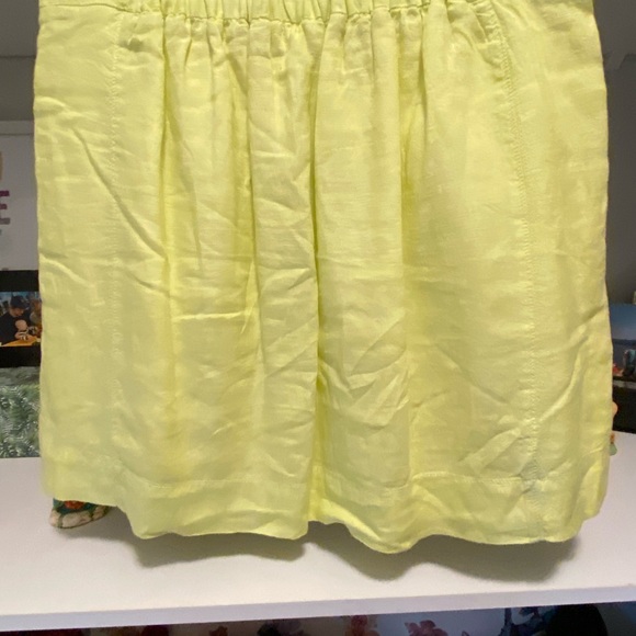 J Crew Yellow Linen Skirt - Picture 2 of 3